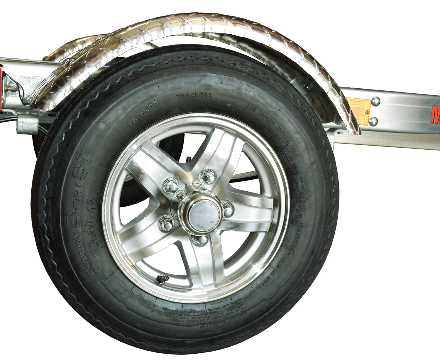 Single Aluminum Spoke Wheel (1 rim and tire)